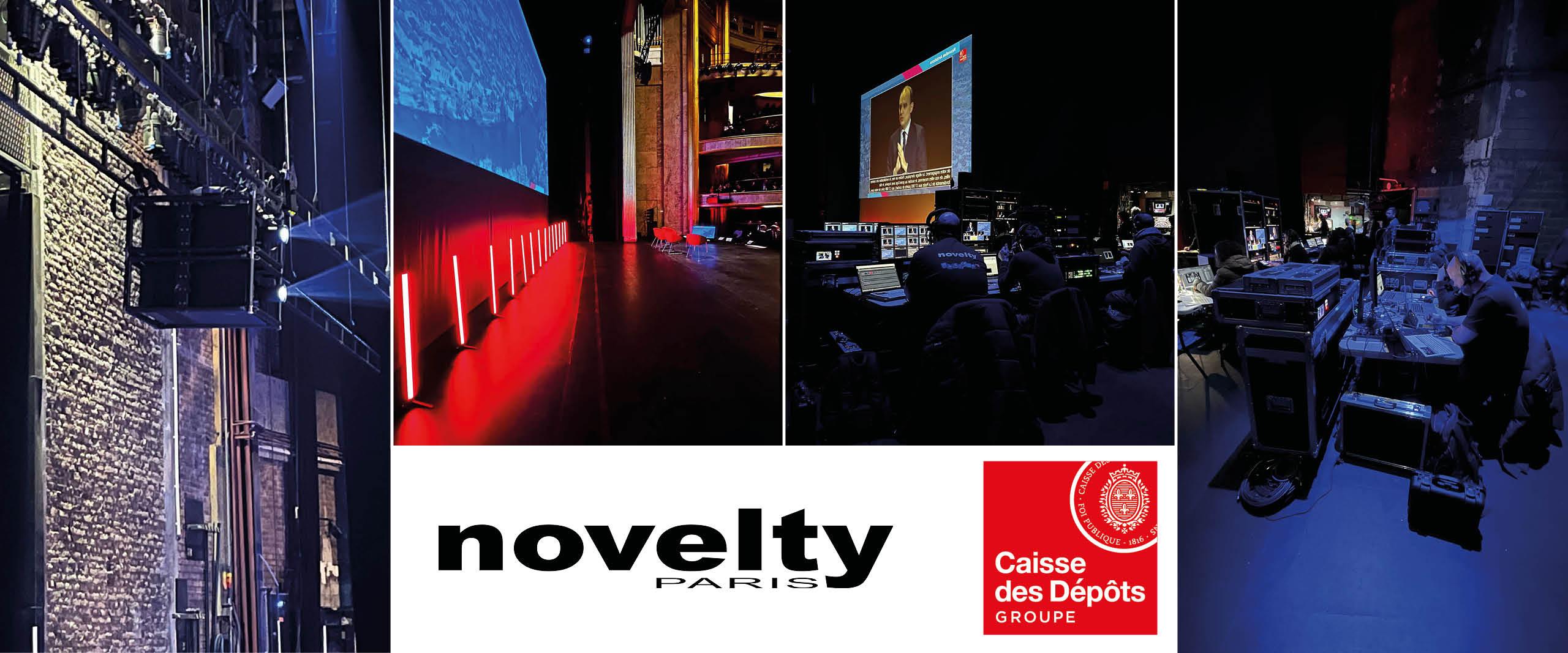 Visuel Novelty Paris au Théâtre des Champs Élysées pour la Caisse des Dépôts