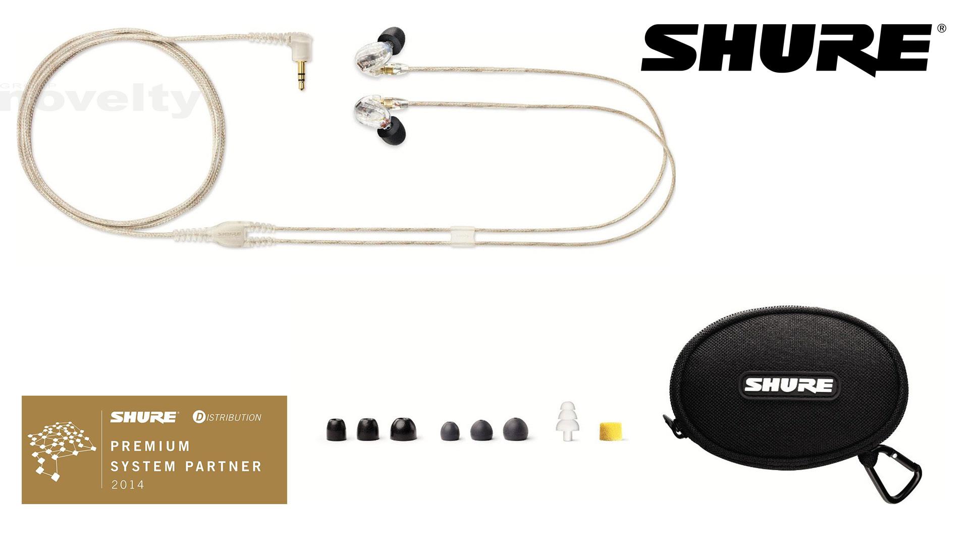 Visuel De nouveau écouteurs personnels "in ears" SHURE SC315-CL chez Groupe Novelty